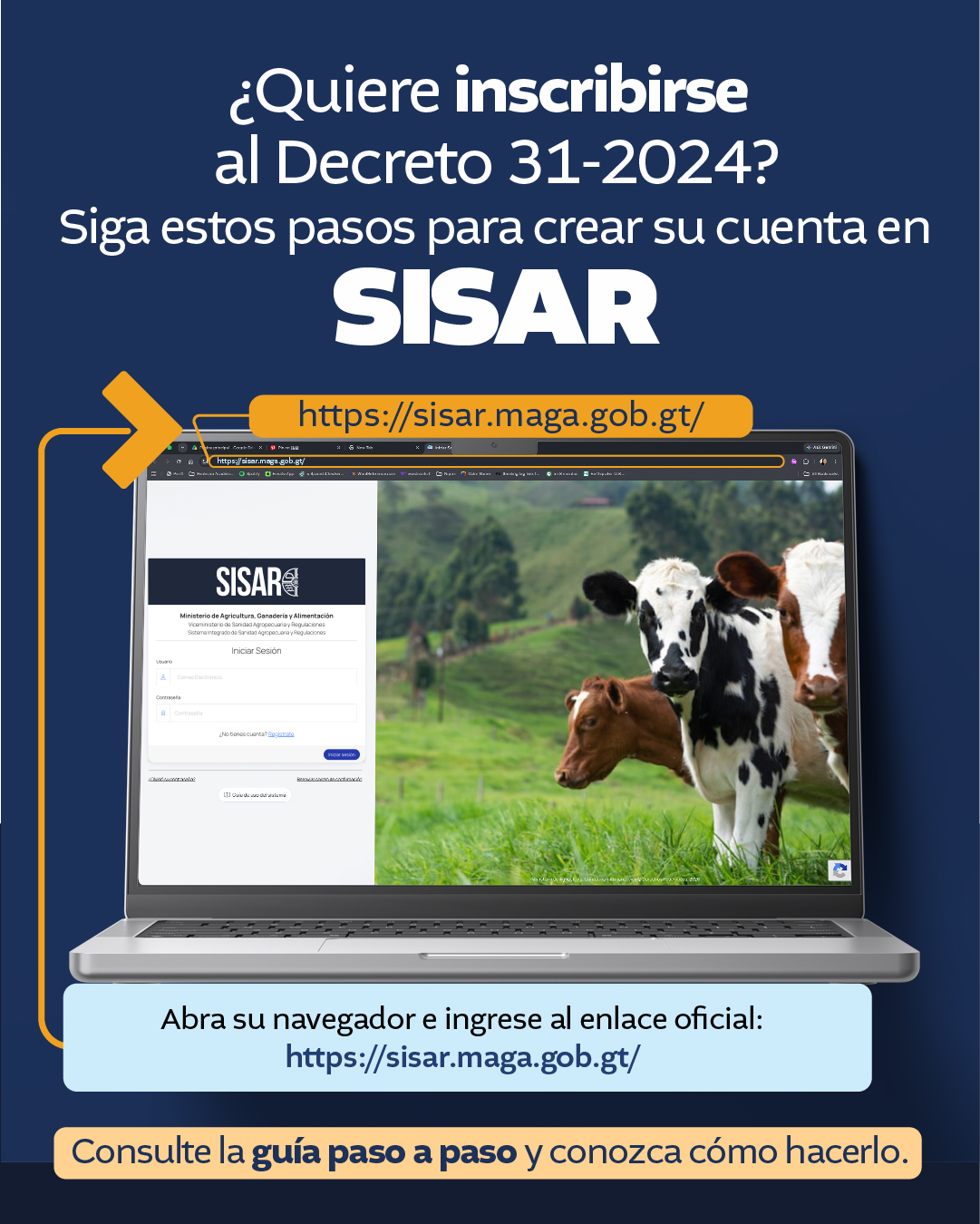 Paso a paso para inscribirse en el SISAR
