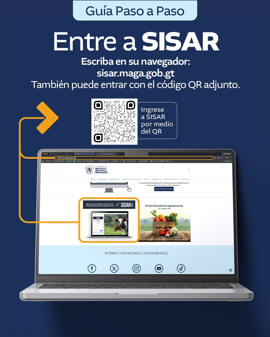 Paso a paso para inscribirse en el SISAR