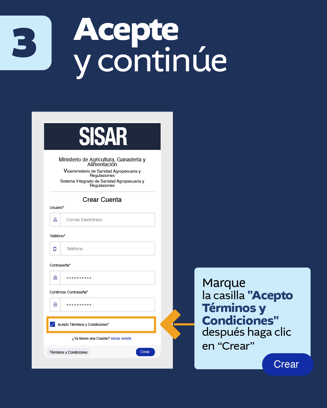 Paso a paso para inscribirse en el SISAR