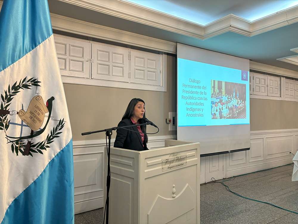 Mónica Mazariegos, subsecretaria de Diálogo de la Secretaría Privada de la Presidencia