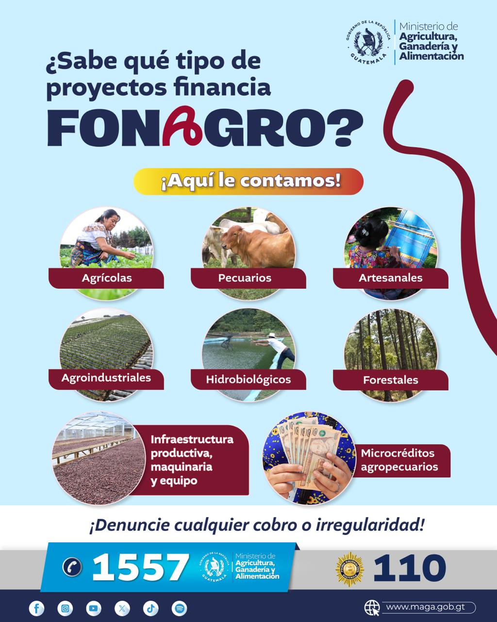 Conozca los proyectos que financia FONAGRO