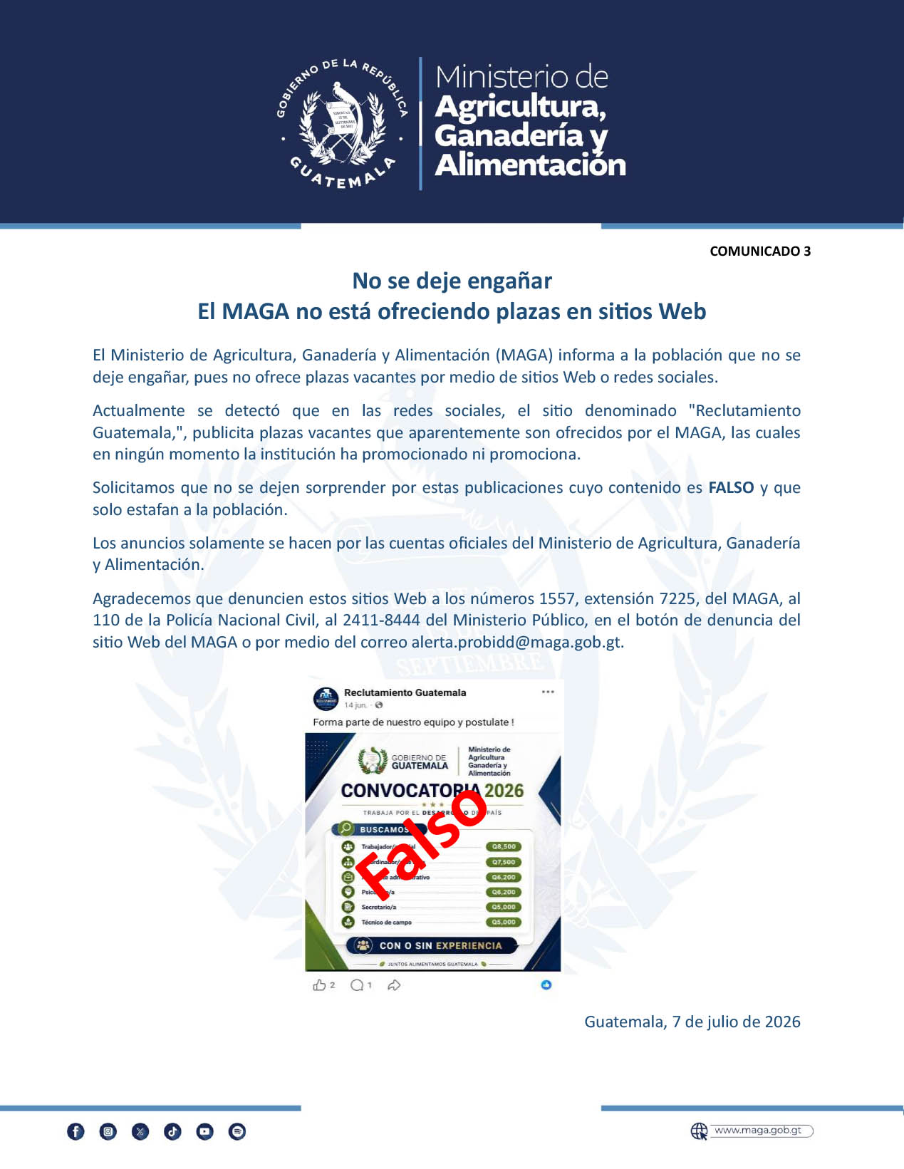 Comunicado