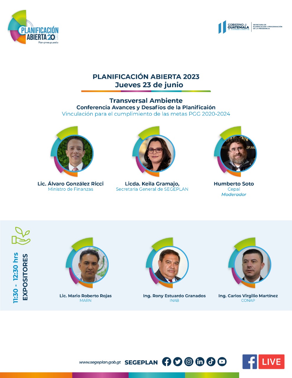 Expositores Planificación Abierta 2023 jueves