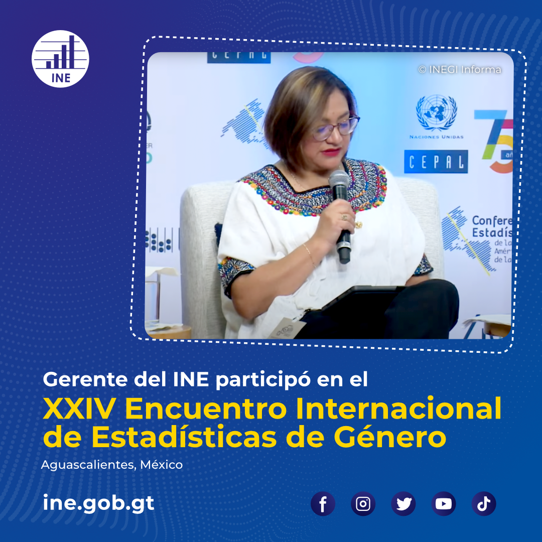 Gerente del INE participó en Encuentro Internacional de Estadísticas de Género 