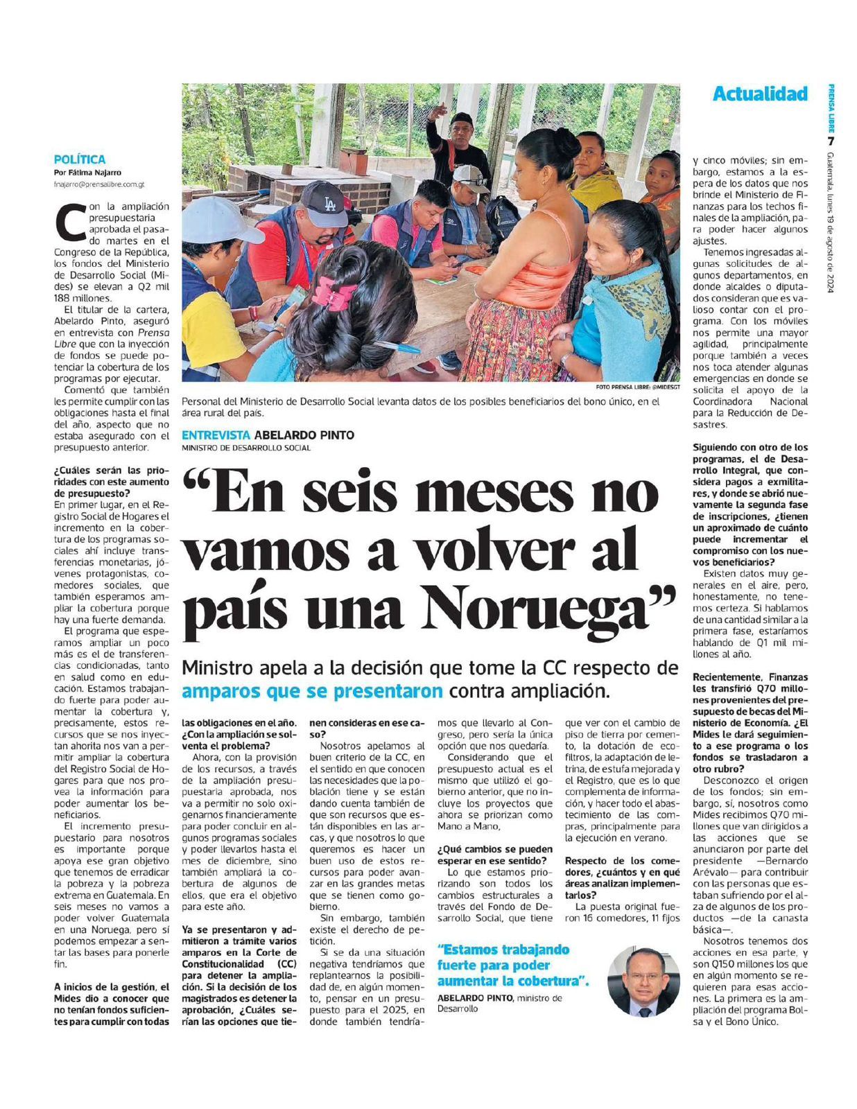 Publicación Prensa Libre