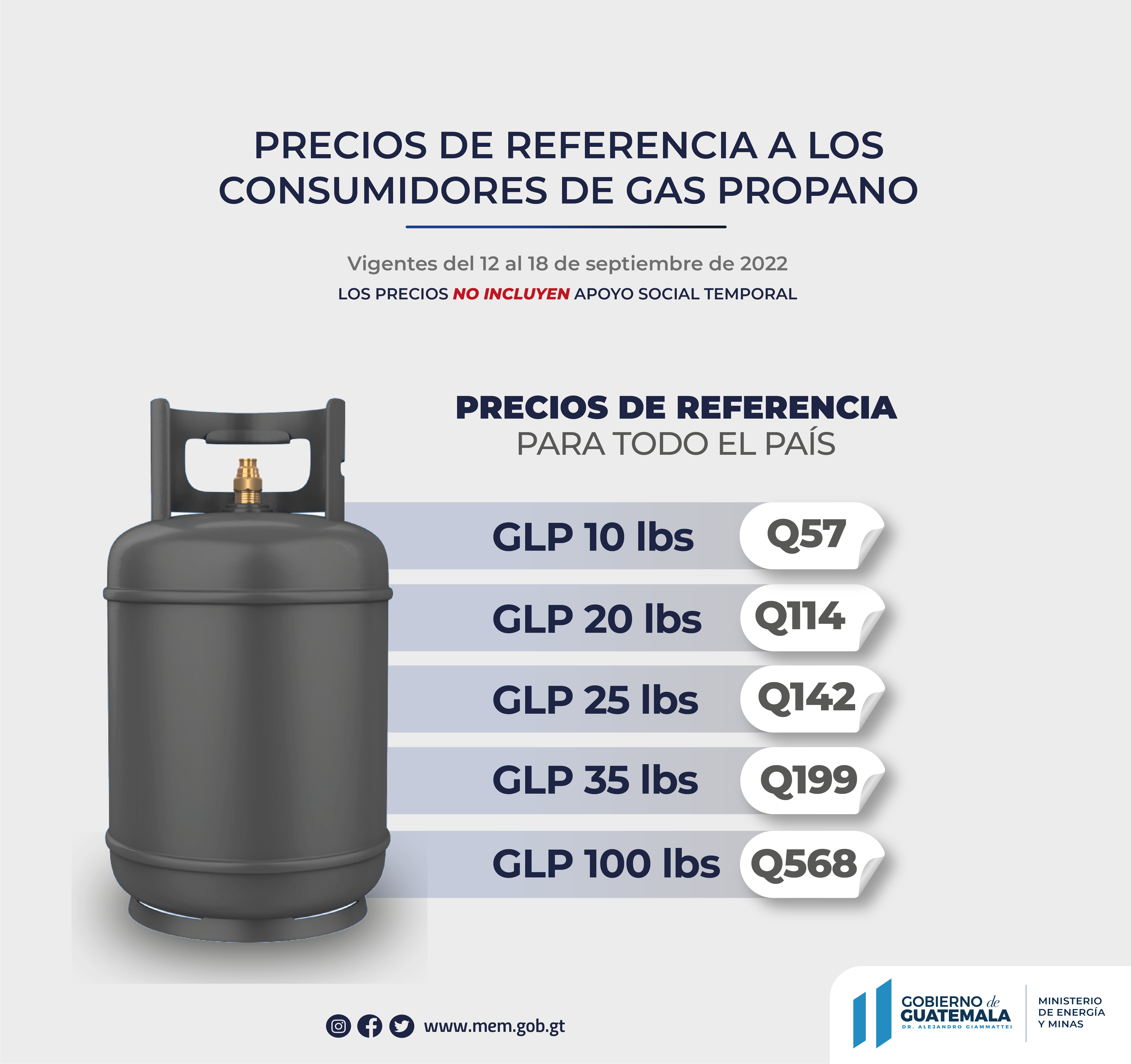 PRECIOS MÁXIMOS DE REFERENCIA AL CONSUMIDOR DE DIÉSEL CON APOYO SOCIAL TEMPORAL EN ESTACIONES DE SERVICIO   PRECIOS DE REFERENCIA AL CONSUMIDOR DE GASOLINAS REGULAR Y SÚPER SIN APOYO SOCIAL TEMPORAL EN ESTACIONES DE SERVICIO  PRECIOS DE REFERENCIA AL CONSUMIDOR DE GAS LICUADO DE PETRÓLEO SIN APOYO SOCIAL TEMPORAL