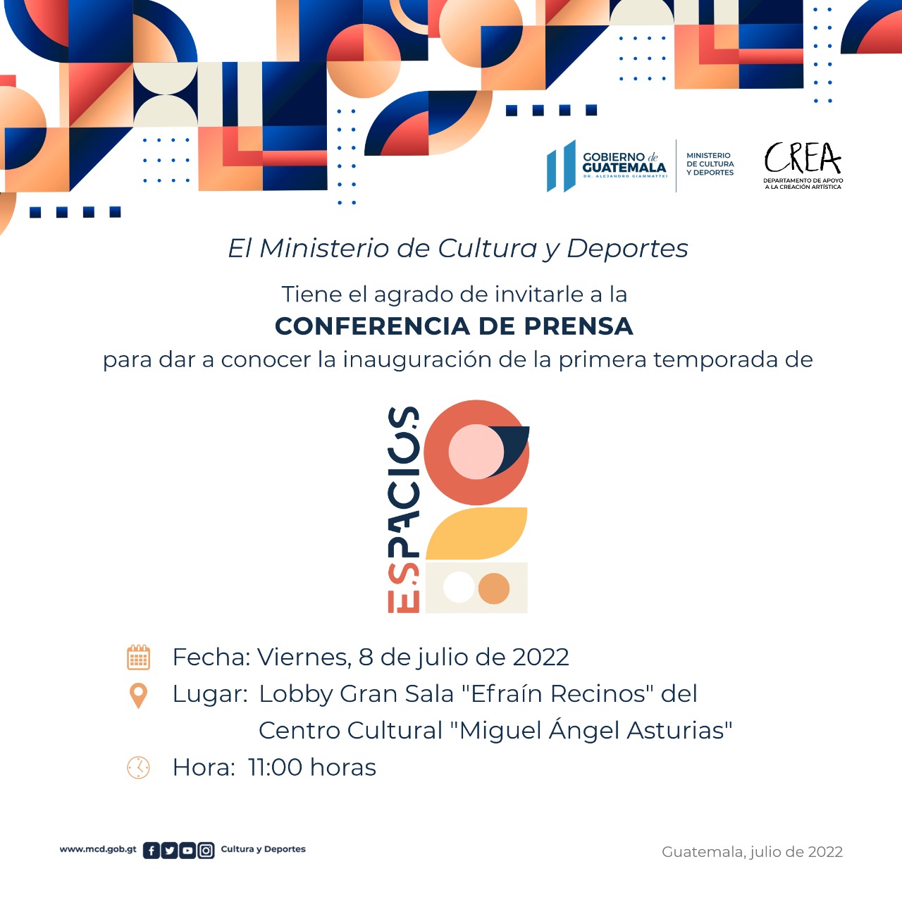 Primera temporada de presentaciones artísticas de la iniciativa Espacios