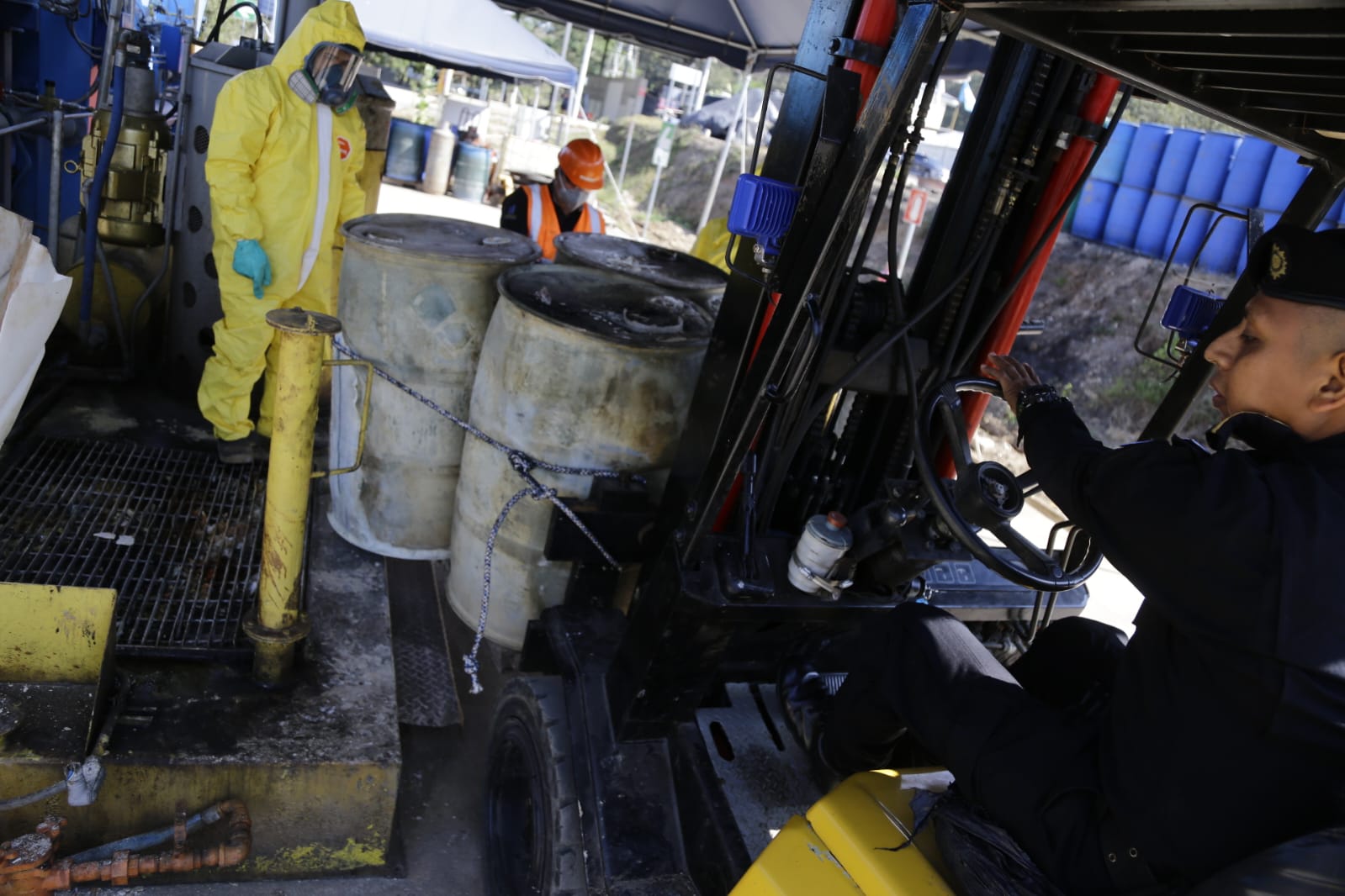 Delegación ecuatoriana conoce el trabajo de destrucción de precursores químicos