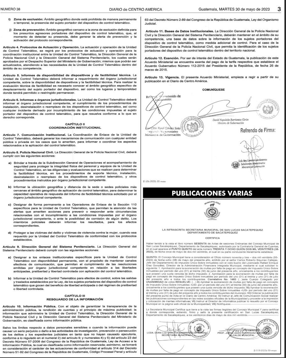 Mingob publica normativa para la aplicación del Control Telemático