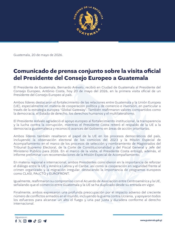 comunicado conjunto