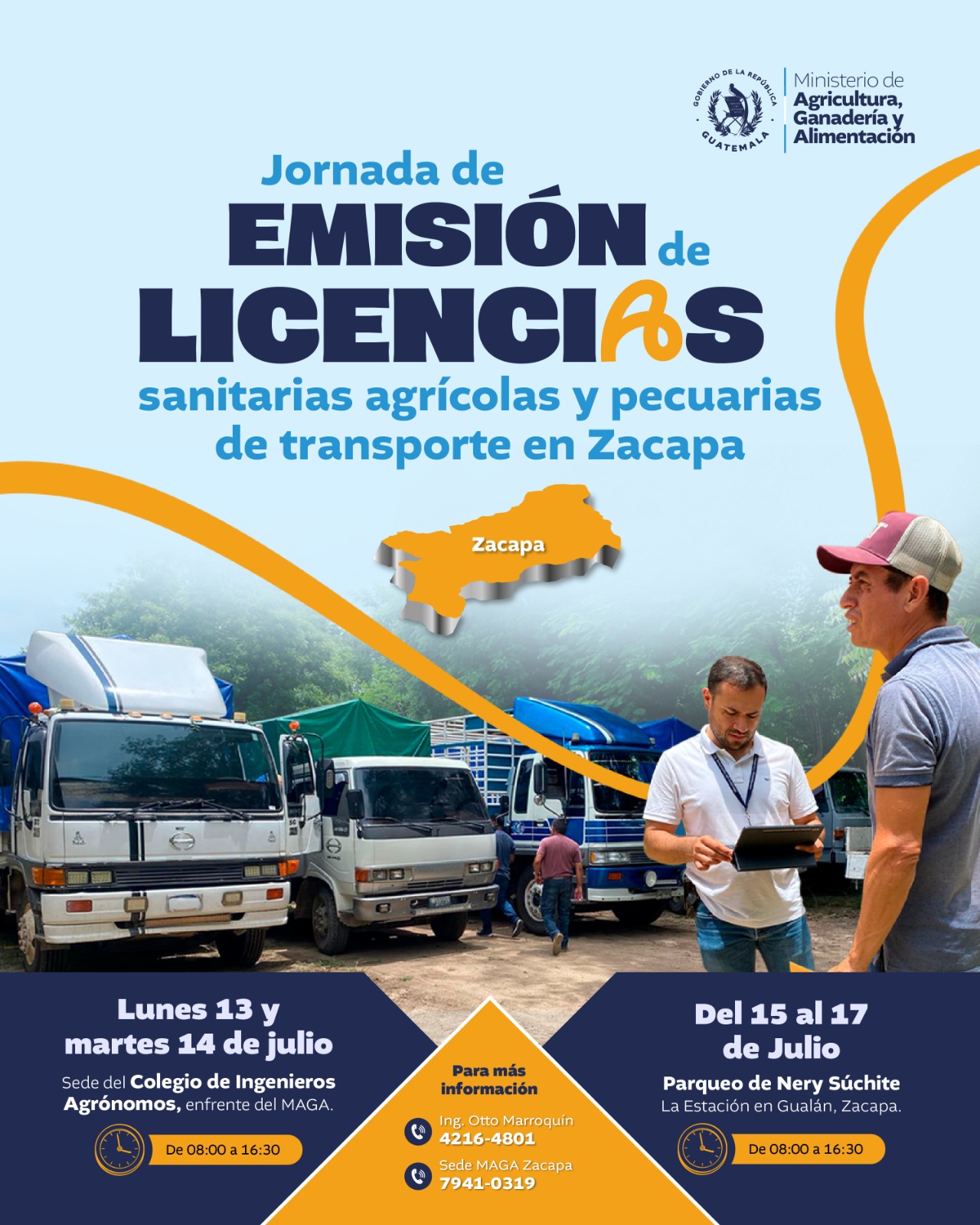 Jornada de emisión de licencias sanitarias agrícolas y pecuarias