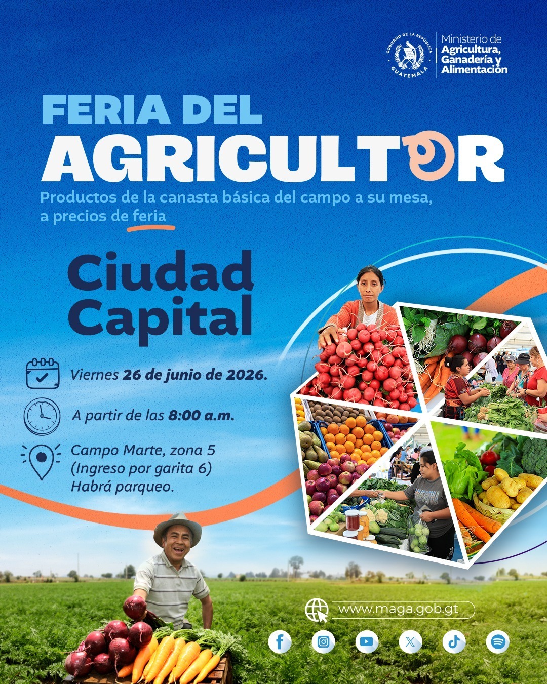 Próxima Feria del Agricultor en Campo Marte