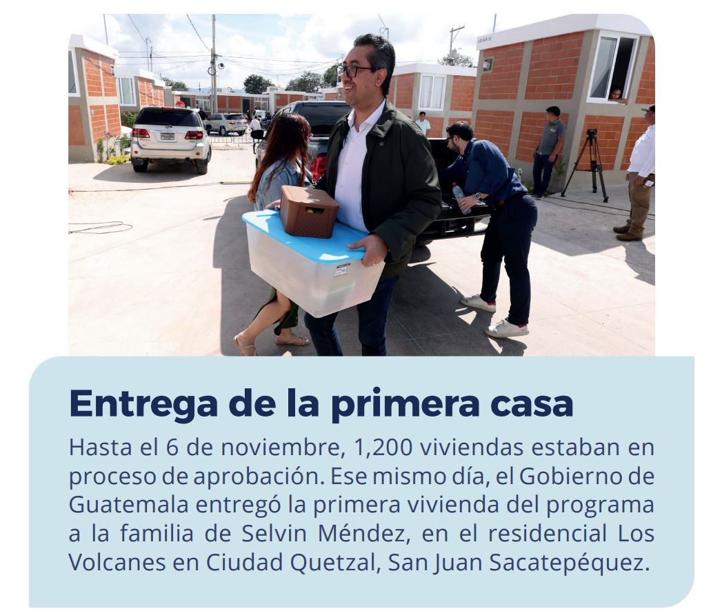 Entrega de la primera casa