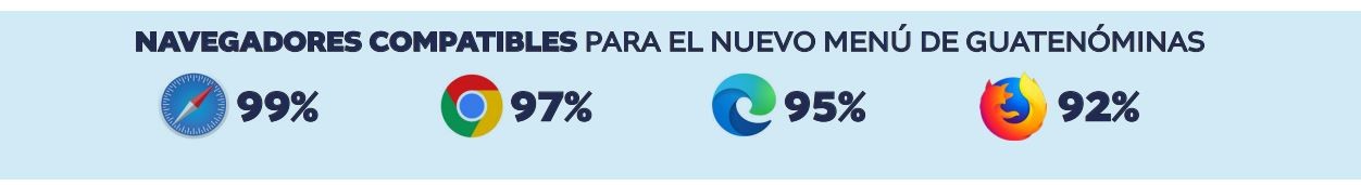 navegadores compatibles con guatenóminas