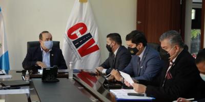 Reunión del presidente Alejandro Giammattei en el Ministerio de Comunicaciones, Infraestructura y Vivienda. / Foto: Marvin García