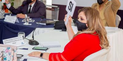 Subsecretaria Magaly Duarte durante la Comisión de Análisis de Presupuesto y Política Fiscal 