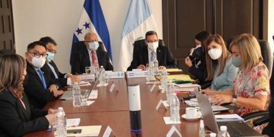 Viceministro de Ambiente, Fredy Chiroy, en la Comisión Binacional Guatemala-Honduras