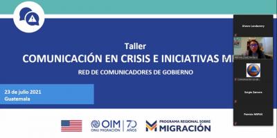 Taller virtual de comunicación en crisis e iniciativas MICIC.