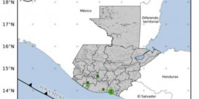 10 sismos registrados en las últimas horas. Fuente: INSIVUMEH.