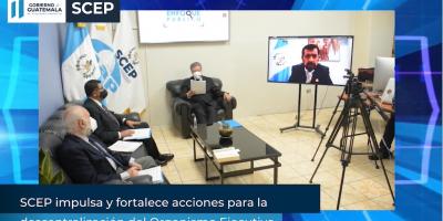 SCEP impulsa y fortalece acciones para la descentralización del Organismo Ejecutivo