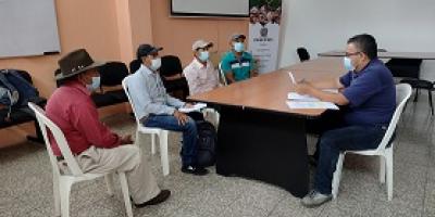 Campesinos anuentes al proceso de liquidación de capital de trabajo