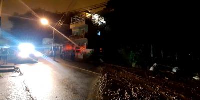 Flujo de lodo en la colonia Barrio Nuevo, Guatemala, Guatemala.