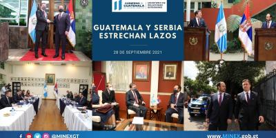 Visita de canciller de Serbia a Guatemala