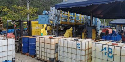 Trasladan en seis meses 670 toneladas métricas de Precursores y Sustancias Químicas