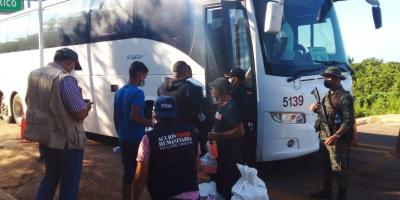 Ejército de Guatemala protege a migrantes durante su tránsito en el territorio nacional