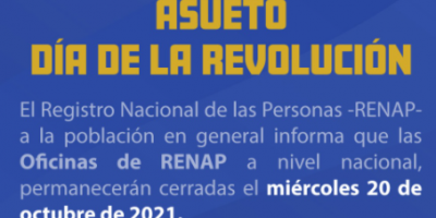 Asueto día de la Revolución