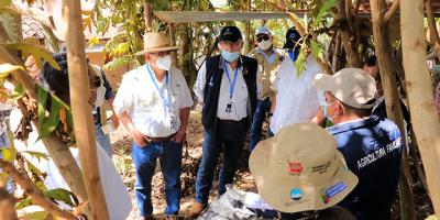 Ministro visitó el CADER de Santa María El Tablón.