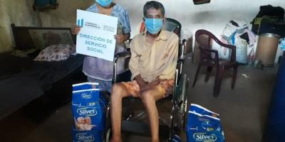 En diferentes Municipios de Jutiapa, la Dirección de Servicio Social entregó equipo médico ambulatorio a guatemaltecos en extrema pobreza. 