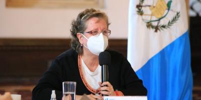 Secretaria Presidencial de la Mujer, Ana Leticia Aguilar Theissen. 