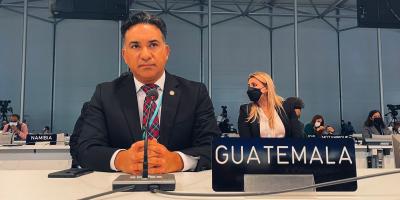 Ministro Mario Rojas Espino participa en la COP26 en Glasgow, Escocia.