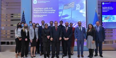 Presidente Alejandro Giammattei concluye su gira de trabajo por Washington D.C.