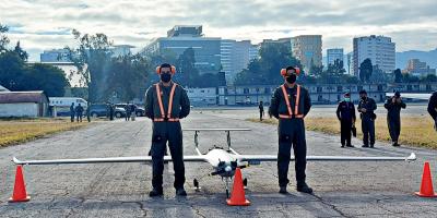 Vehículo aéreo no tripulado de la Fuerza Aérea Guatemalteca.