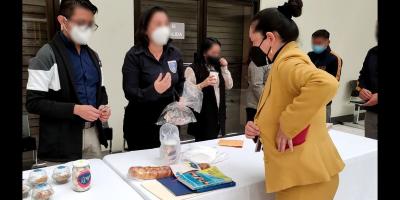 Los muchachos expusieron sus productos