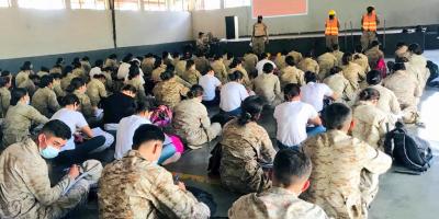 Reservistas Militares del departamento de Guatemala Jutiapa y Quiché continuaron su entrenamiento militar