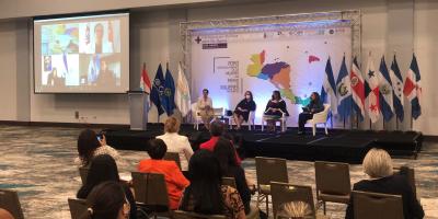 La Secretaria Presidencial de la Mujer Ana Leticia Aguilar Theissen, participó como panelista en el Foro Regional: “Derechos humanos de las mujeres con énfasis en mujeres migrantes”