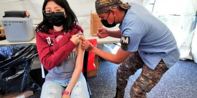 Segunda Brigada de Policía Militar “General de División Héctor Alejandro Gramajo Morales”, apoya el Plan Nacional de Vacunación contra Coronavirus, COVID-19
