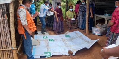 Taller de capacitación en la aldea Campur, Santa Catalina La Tinta, Alta Verapaz.