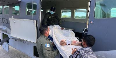 Traslado aeromédico desde Petén hacia la ciudad capital