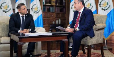 Presidente Alejandro Giammattei entrevista a Henry Alejandro Elías Wilson