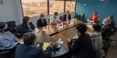 La Viceministra de Inversión y Competencia, Francisca Cárdenas, presidió la reunión.