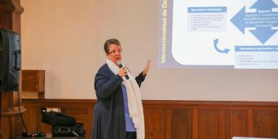 La Secretaria Presidencial de la Mujer Ana Leticia Aguilar Theissen