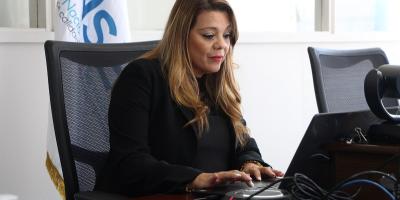 Directora de Onsec durante conferencia virtual