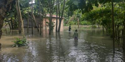 Inundación en el departamento de Alta Verapaz.