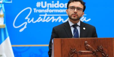 Portavoz del presidencial, Kevin López 