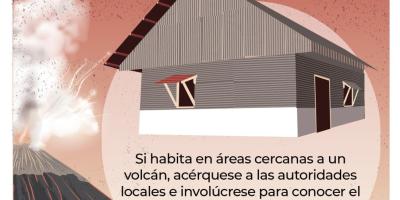 Recomendación por actividad volcánica emitida por la CONRED.
