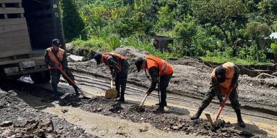 Brigada de Artillería de Campaña contribuye en la mitigación de daños por lluvias en el norte del país